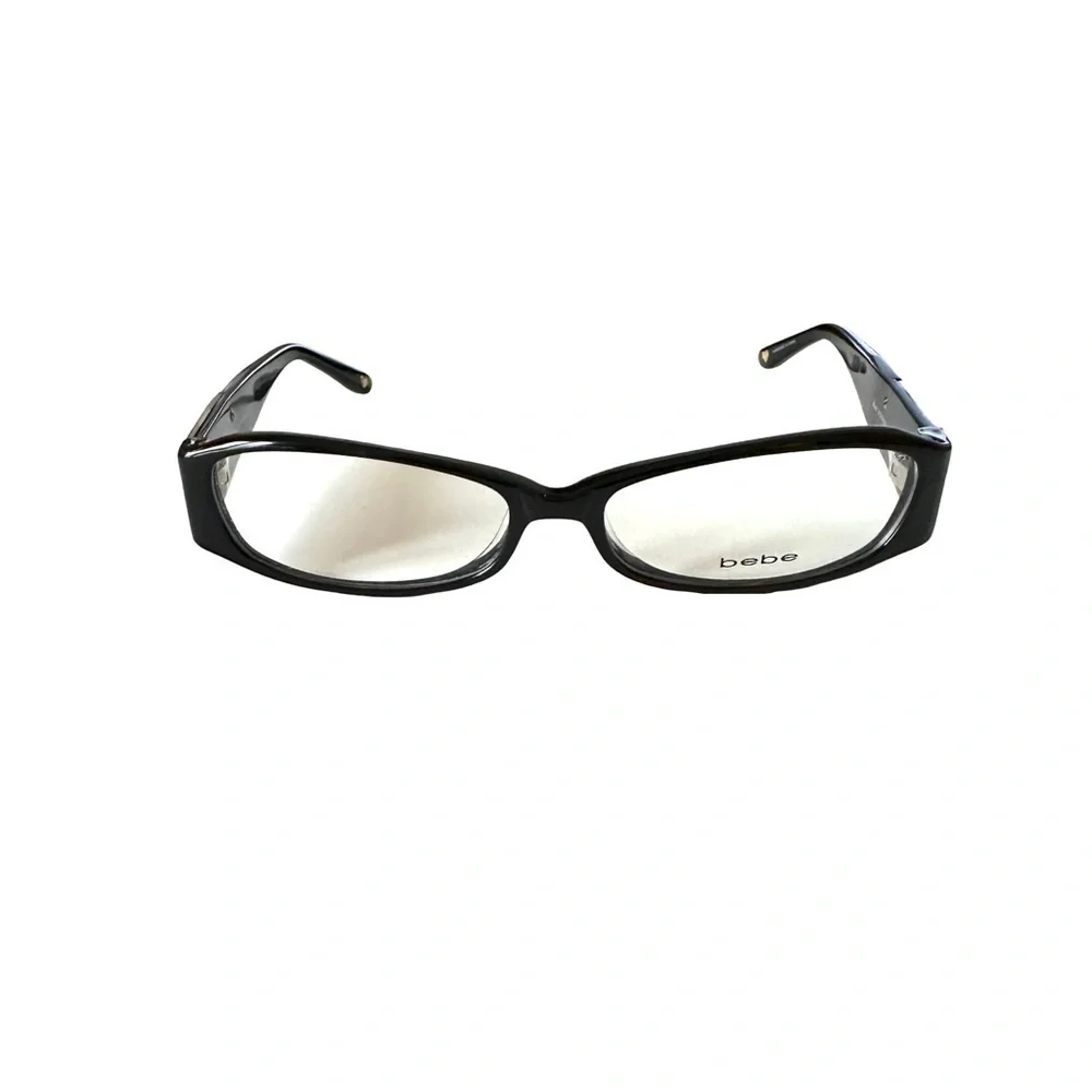 BEBE Fashionista Black Cat-Eye Eyeglass Frames 51-14-130 mm Optical Frames NWOT